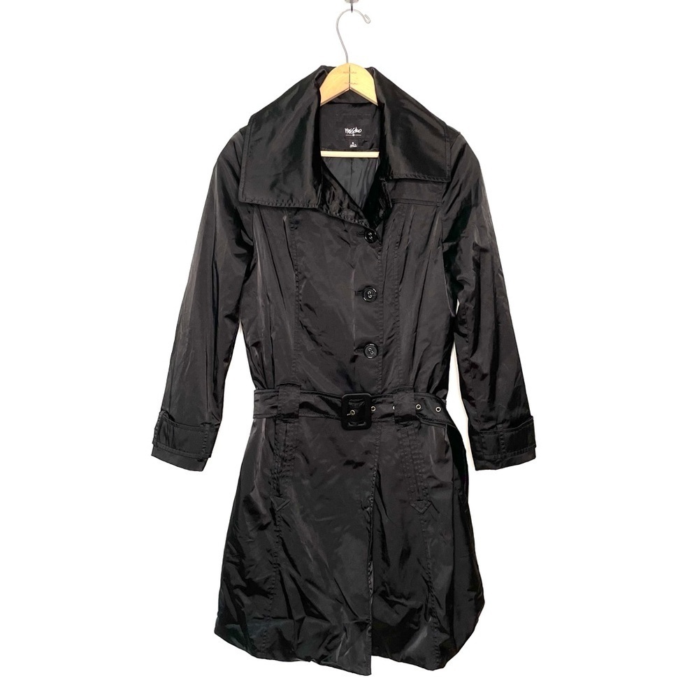 Mossimo | Black Satin Trench Coat
